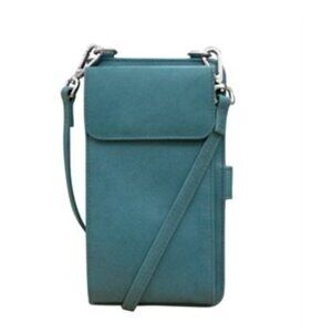 ILI RFID Leather Crossbody/Smart Phone Organizer